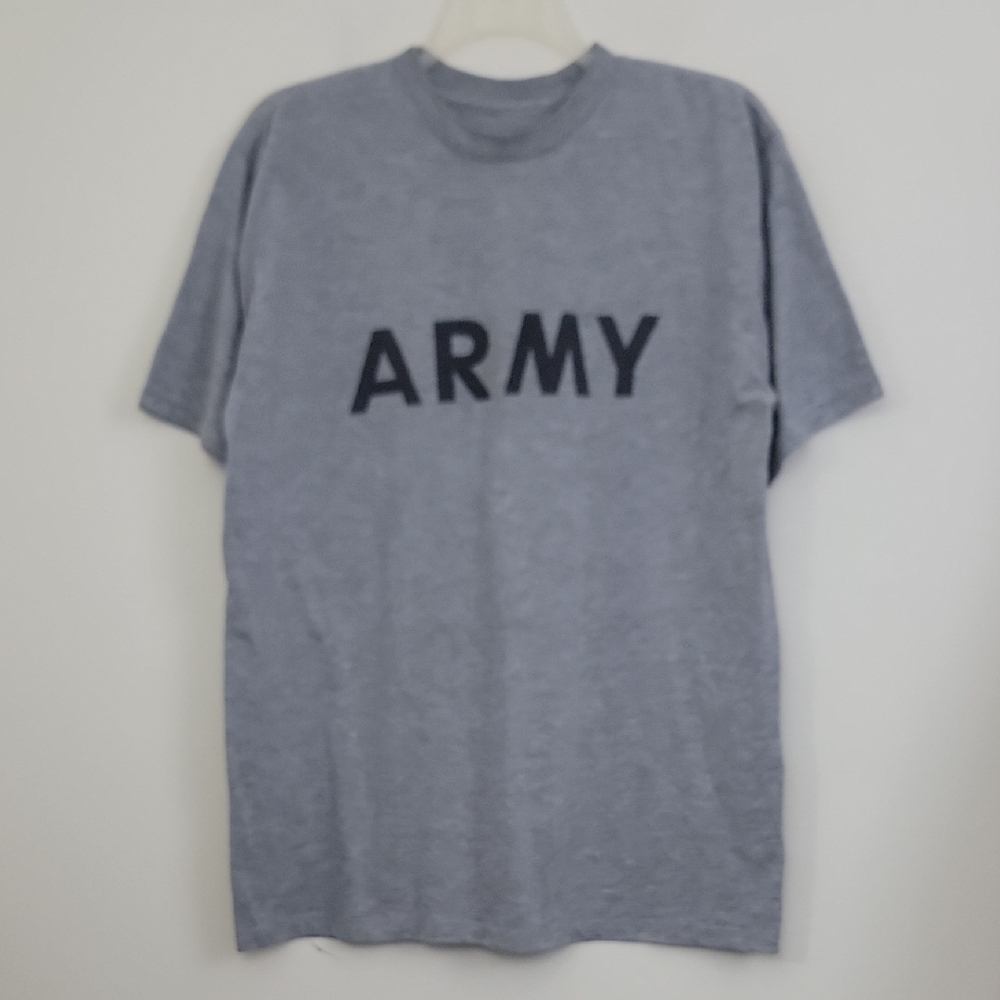 Gray Army Graphic Short Sleeve T-Shirt Mens XL